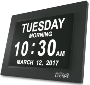 digital wall clock with seconds