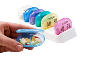 Apex pill organizer for 7 days