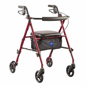 medline ultra light walker with seat