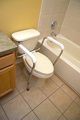semi fixed toilet safety rail