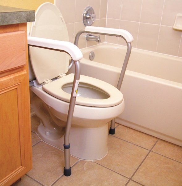 toilet safety rail