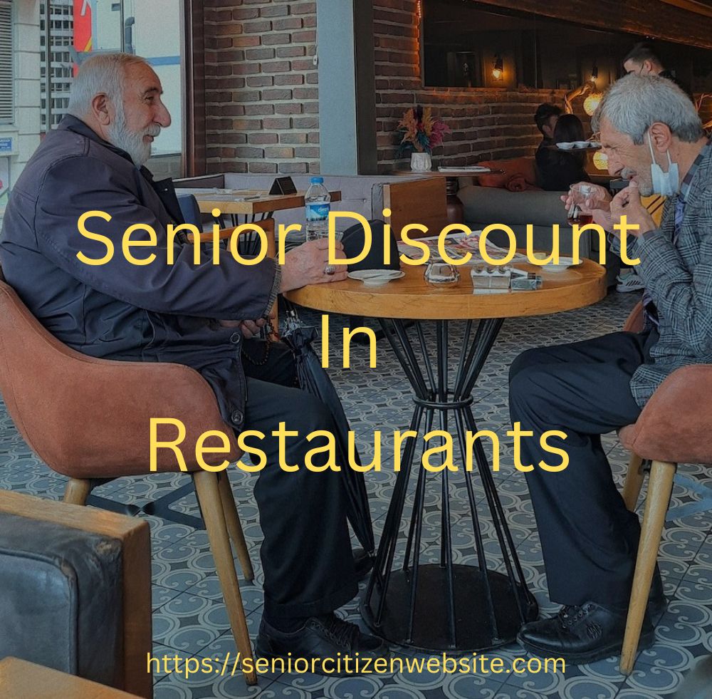 2 seniors eating in a restaurant