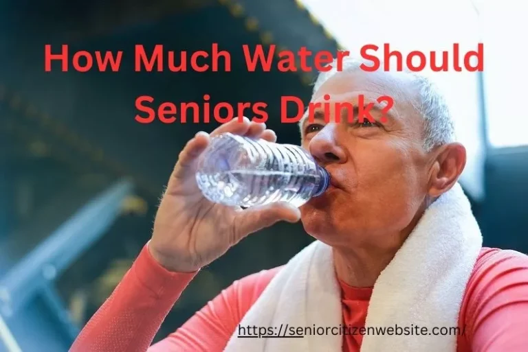 senior drinking water